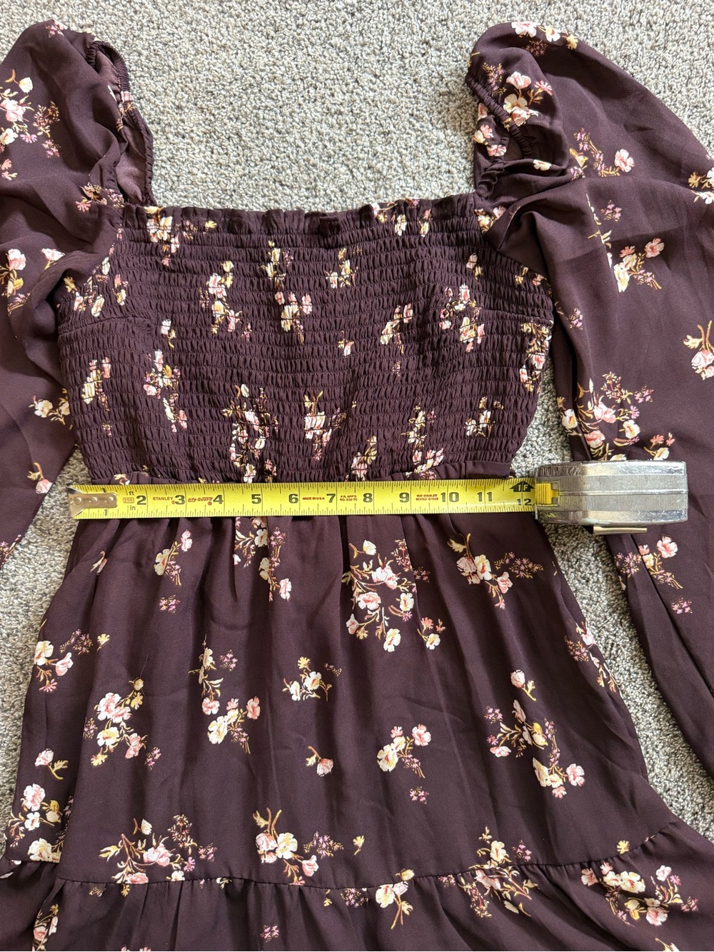 Abercrombie & Fitch Plum Floral Mini Dress - Picture 2 of 4